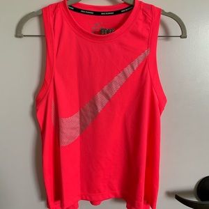 Nike Neon pink running tank